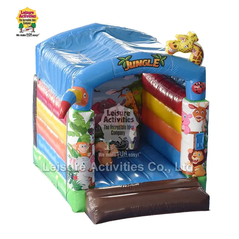 วิธีการที่ปราสาท Bouncy พองขนาดเล็กพร้อมหลังคารองรับความบันเทิงขนาดกะทัดรัดได้อย่างไร