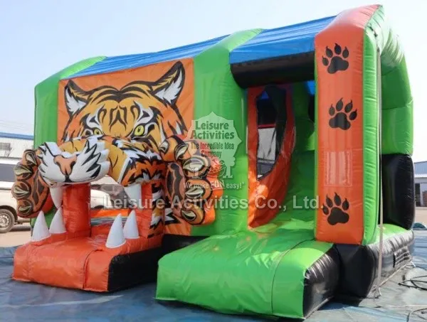 Standard Inflatable Multiplay Tiger Bouncy Castles